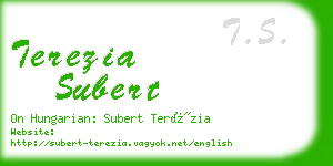 terezia subert business card